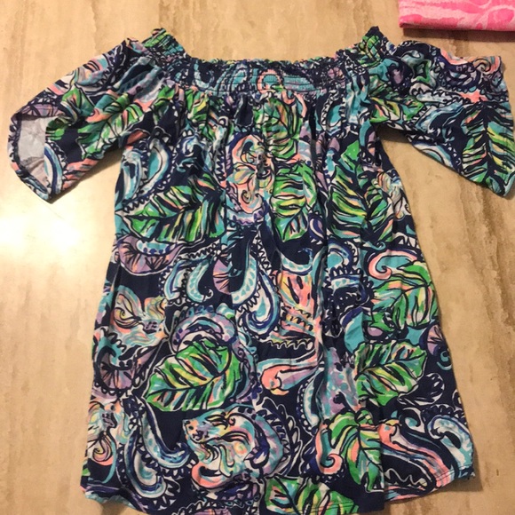 Lilly pulitzer off shoulder top - Picture 1 of 3